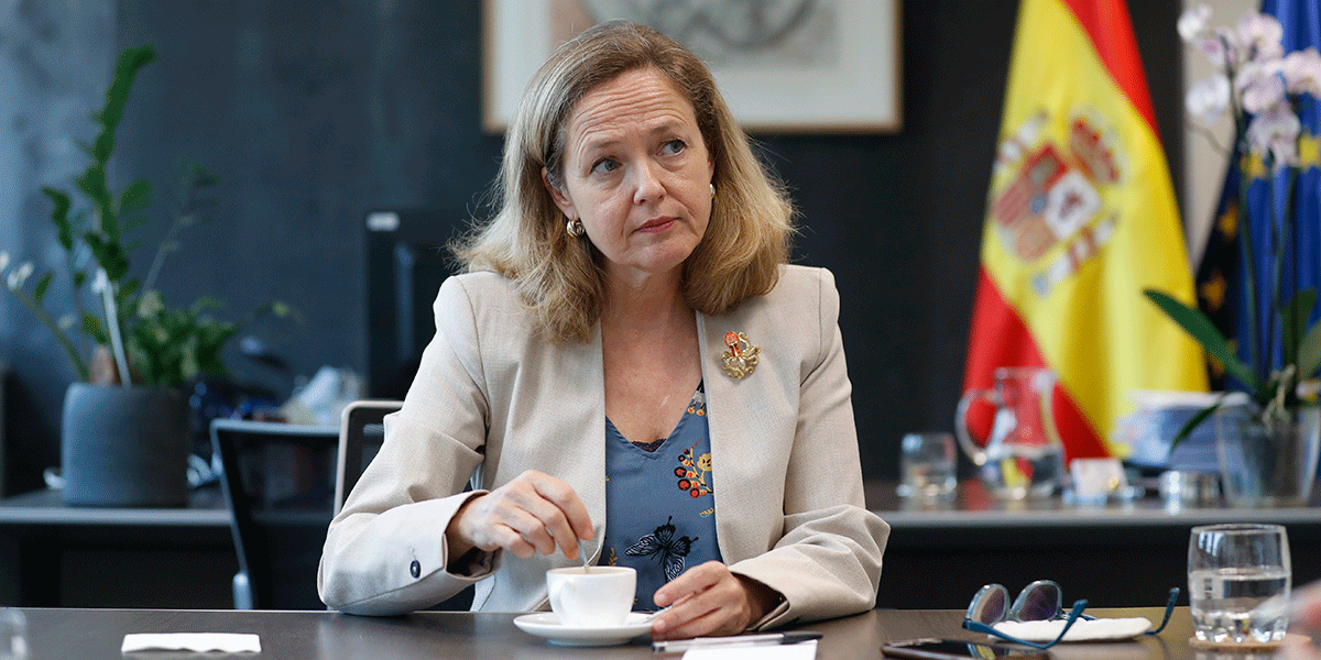 Nadia Calviño, vicepresidenta económica, en Madrid.