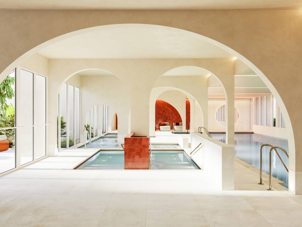 Uno de los rincones del spa.