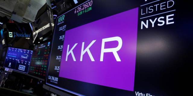 Información bursátil de KKR en la Bolsa de Nueva York.