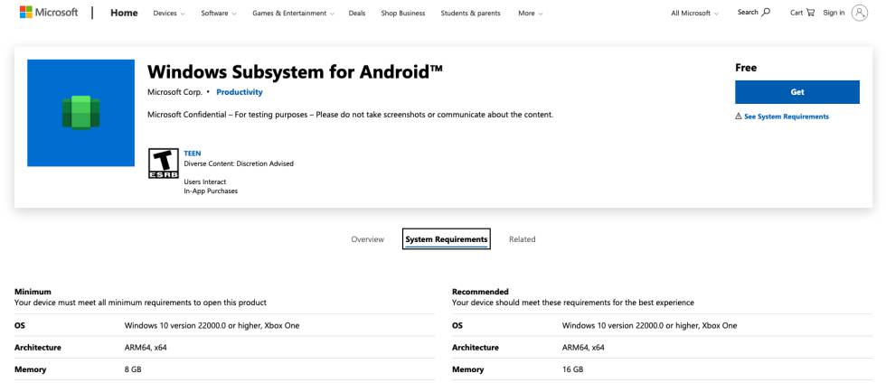 Subsistema de Android para Windows... y Xbox.
