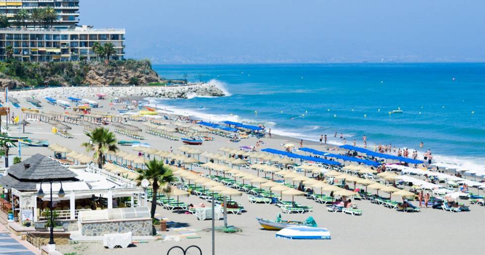 Playa de Torremolinos.