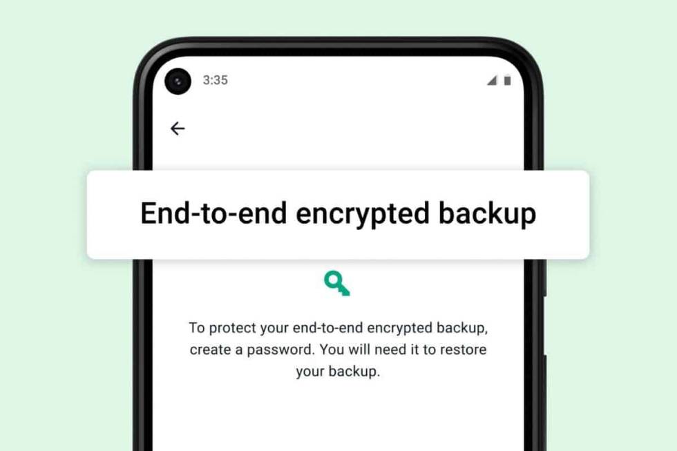 Facebook anuncia los 'backups' cifrados de extremo a extremo en WhatsApp.