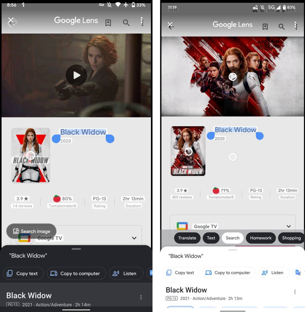 Nuevos cambios en Google Lens.