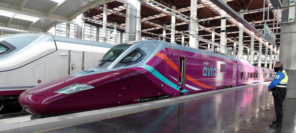 Uno de los trenes Avlo de Renfe.