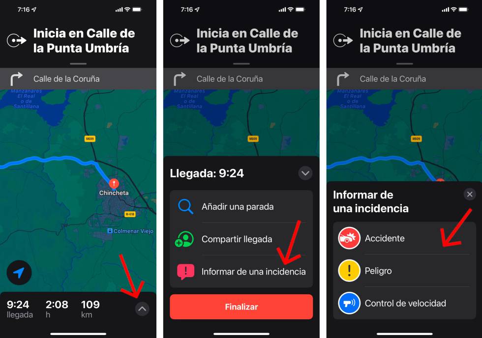 Cómo reportar incidencias en Apple Maps.