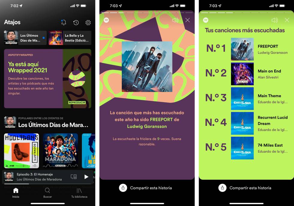 Cómo acceder a lo más escuchado del año en Spotify.