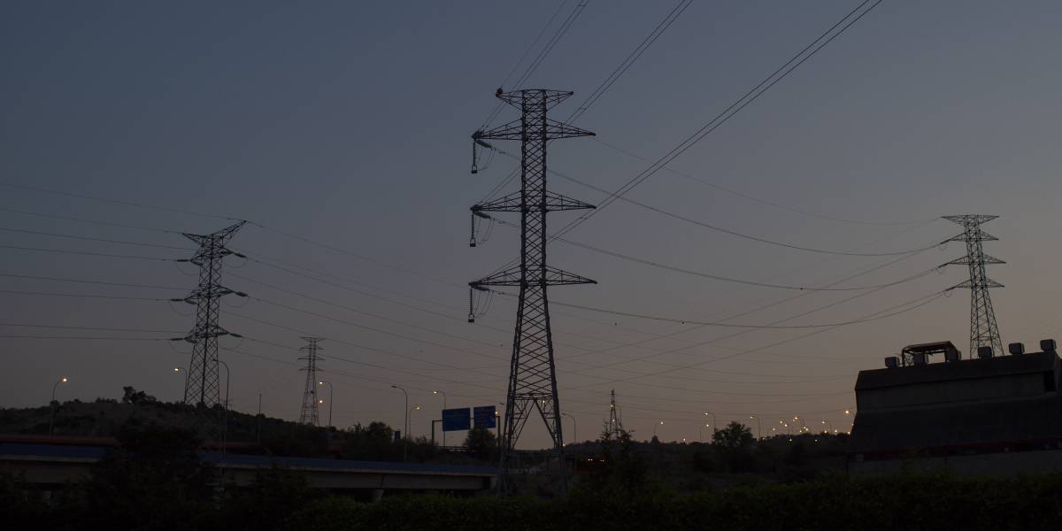 Torres de electricidad, en Madrid.