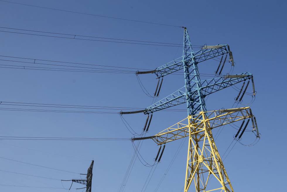 Una torre de electricidad en Ucrania