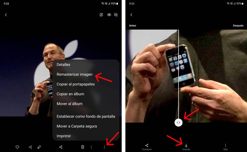 Remasteriza las fotos con tu Samsung Galaxy.