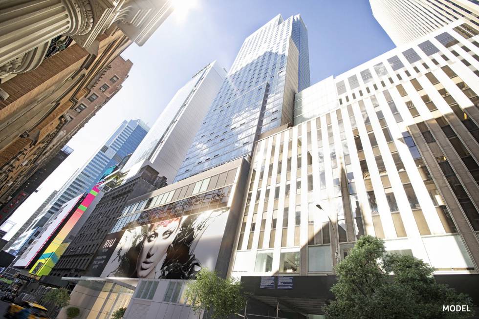 Maqueta del exterior del segundo hotel que prevé abrir la cadena hotelera en Nueva York