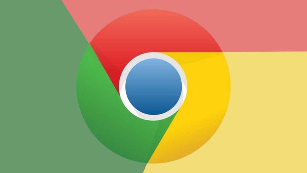 Logotipo de Chrome con fondo de colores