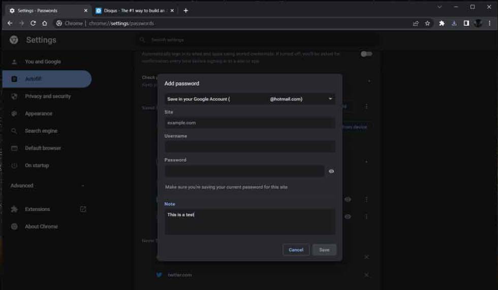 Nuevas opciones en las contraseñas de Chrome