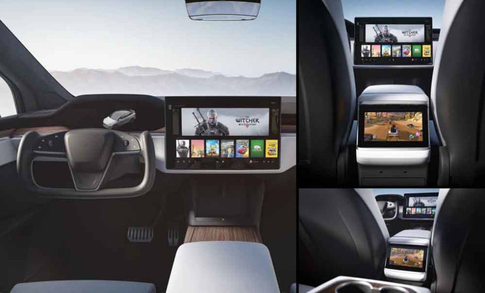 Pantalla de los coches de Tesla