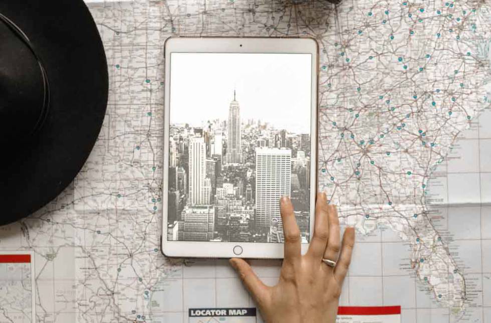 Uso de un tablet iPad