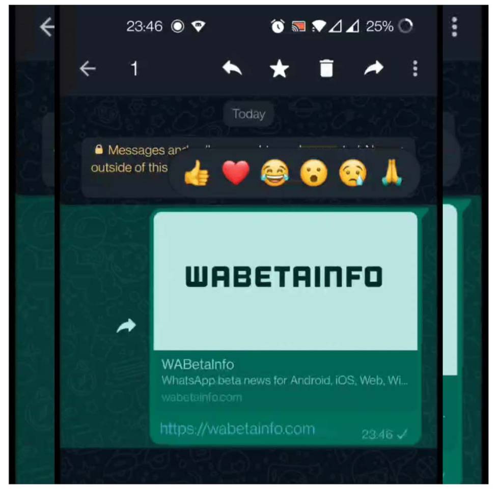 Nuevas reacciones de WhatsApp