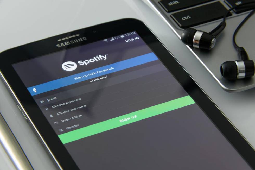 Interfaz de la aplicación de Spotify
