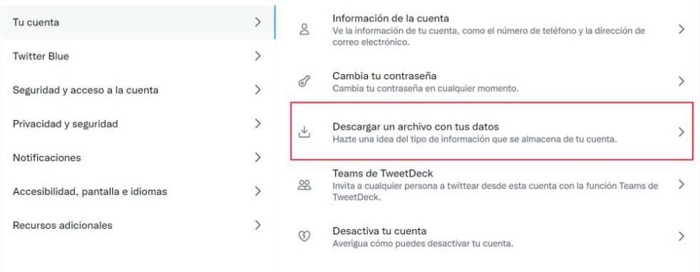Descargar datos de Twitter