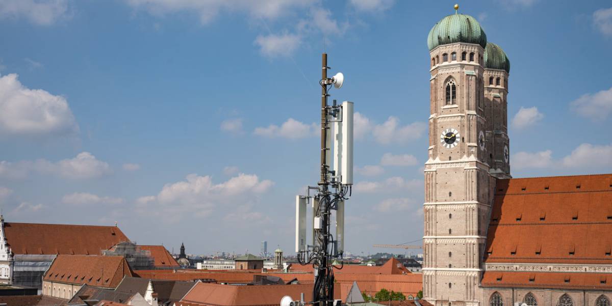 Antena de telefonía móvil en Alemania.