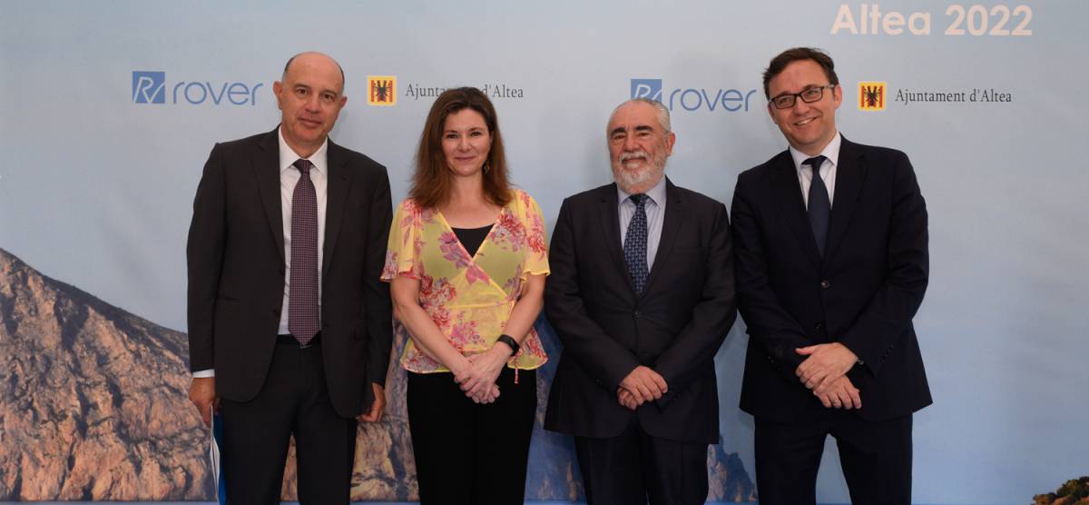Alfredo Rodriguez, presidente de Rover; María José Rallo, Secretaria general de Transportes; Francesc Sánchez, director general de la APV, y Diego Yagüe, CEO de Rover Maritime.