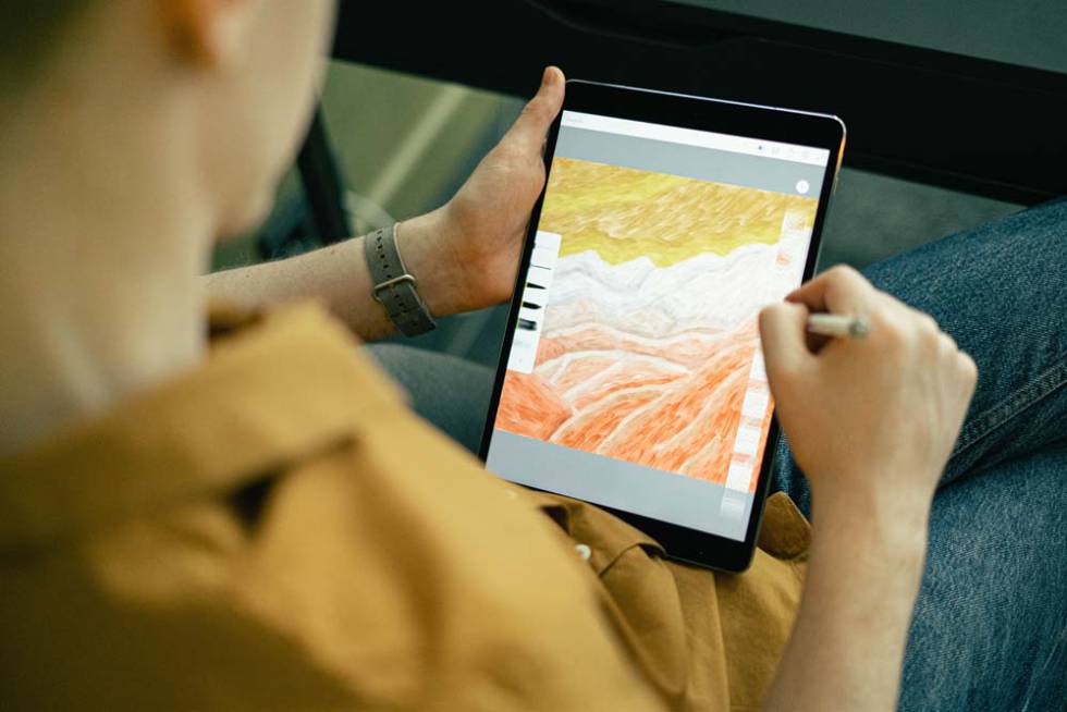 Uso de un tablet iPad