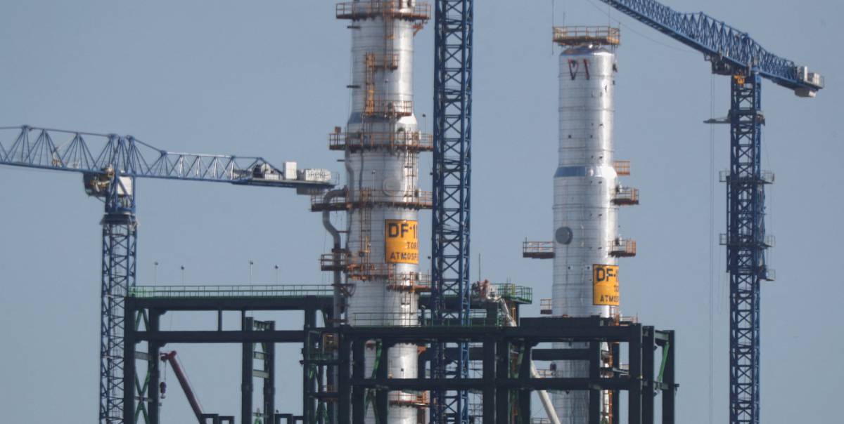 Refinería de Dos Bocas de Pemex en México.