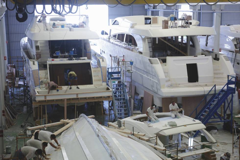 El tiempo de entrega de un yate depende de la eslora del mismo