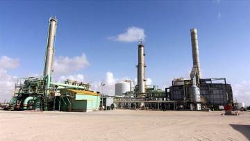 Instalación petrólifera en Libia.