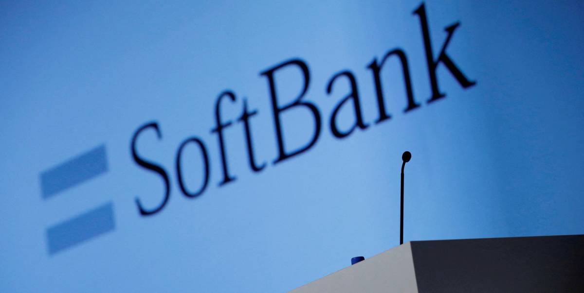 El logo de la teleco Softbank.