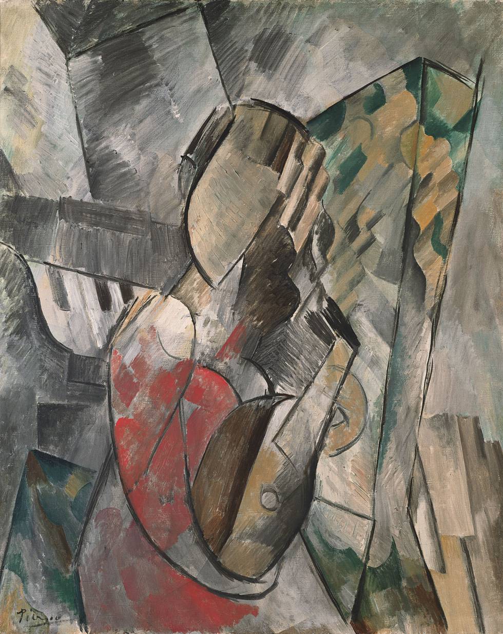 'Mujer con mandolina', de Pablo Picasso (1908).