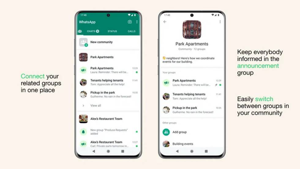 Nuevas funciones de WhatsApp