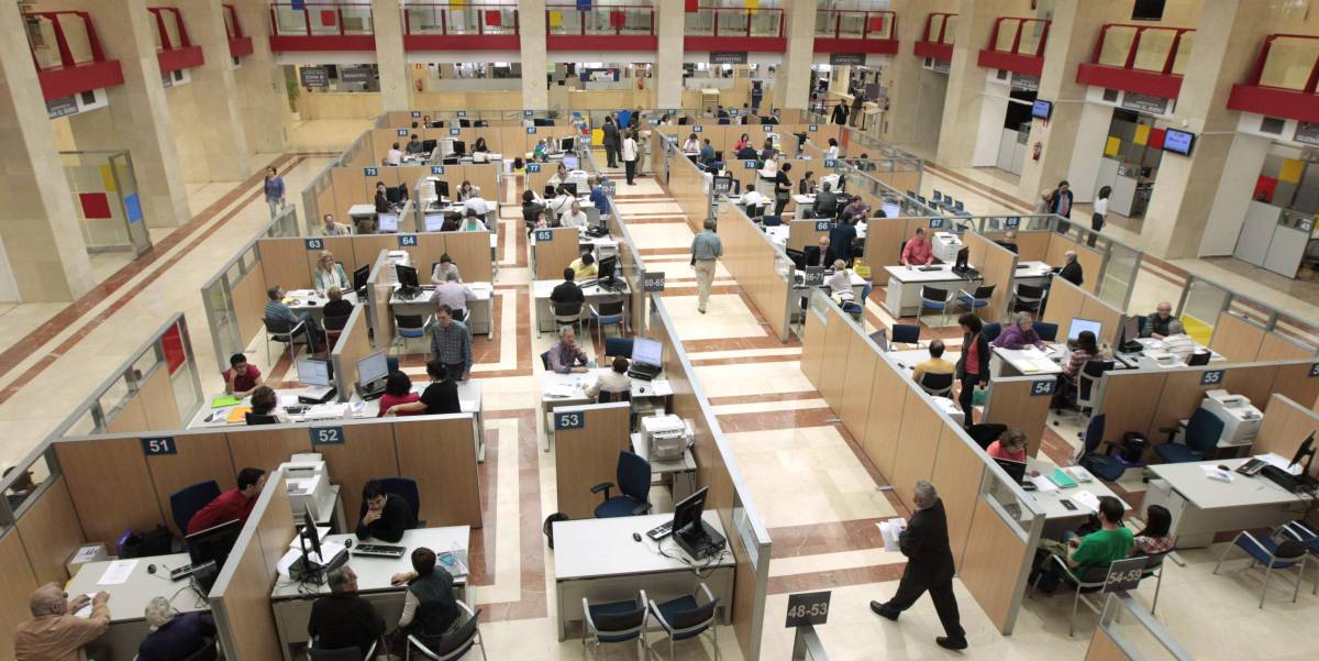 Empleados públicos de la Agencia Tributaria.