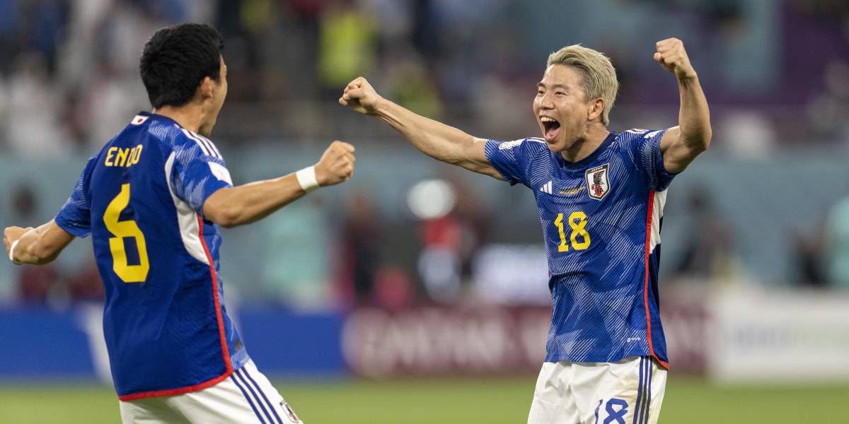 Jugadores de la selección japonesa.
