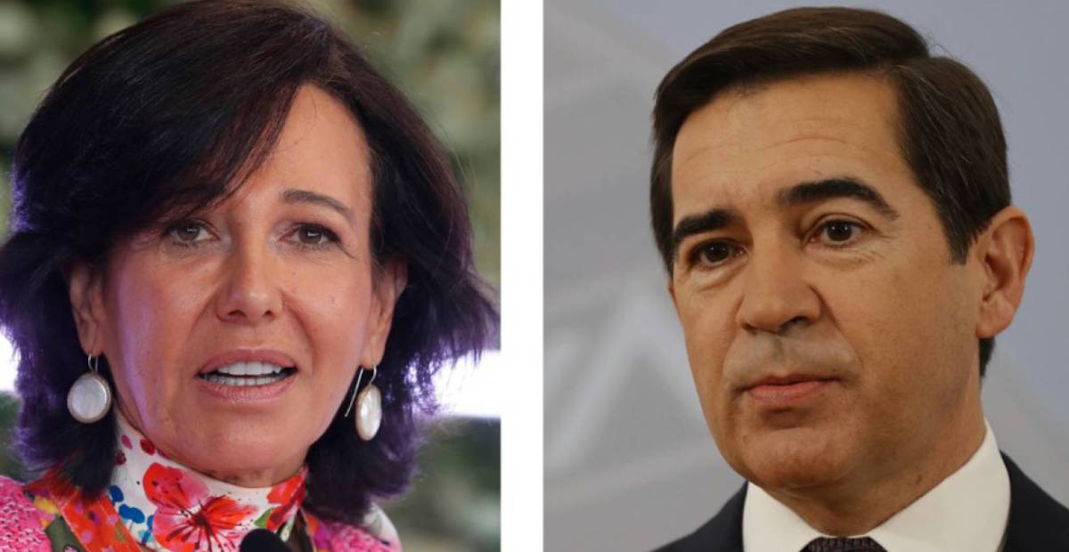 Ana Botín, presidenta de Santander y Carlos Torres Vila, presidente de BBVA.