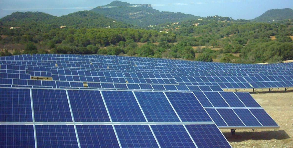 Planta fotovoltaica.