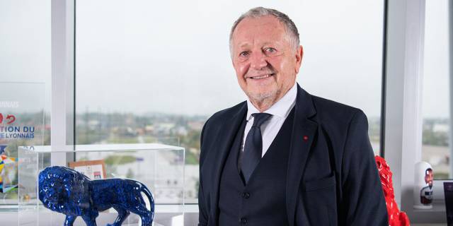 El presidente del Olympique de Lyon, Jean-Michel Aulas.