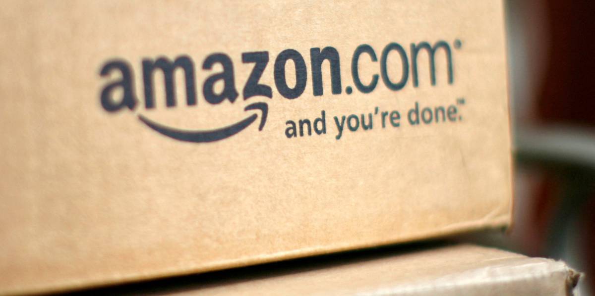Una caja para el reparto de Amazon.