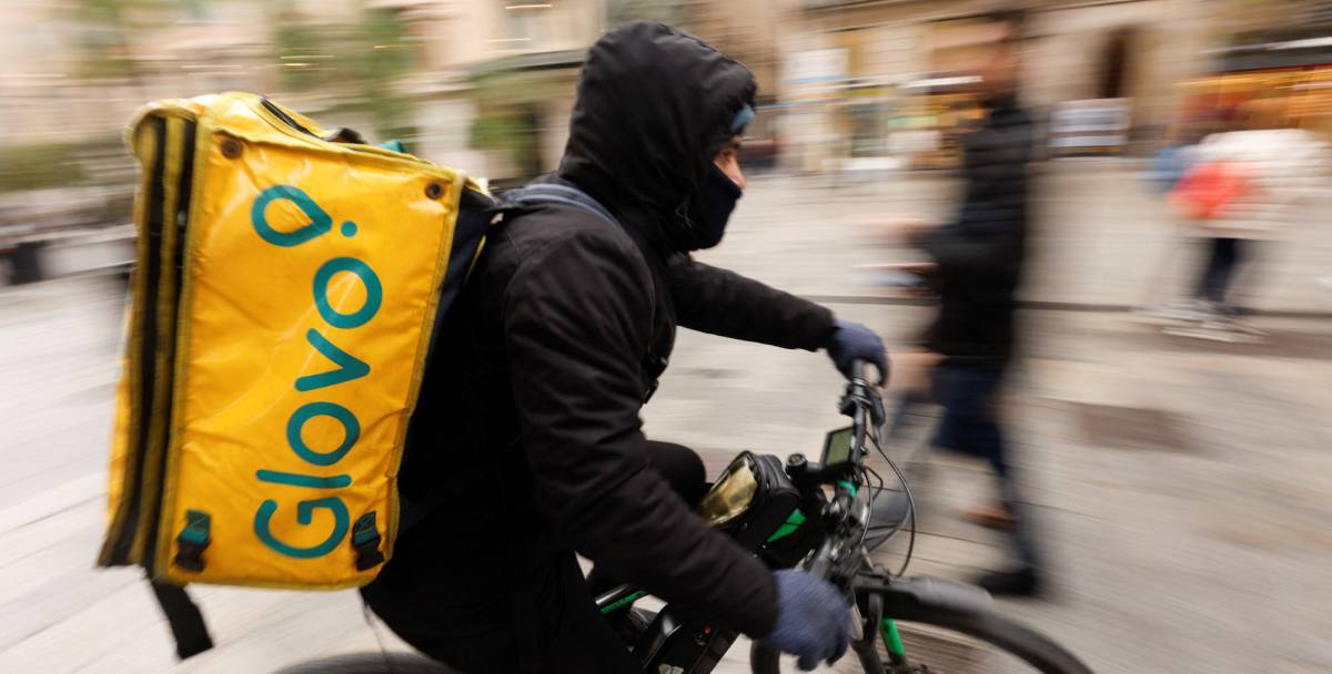 Un repartidor de Glovo.