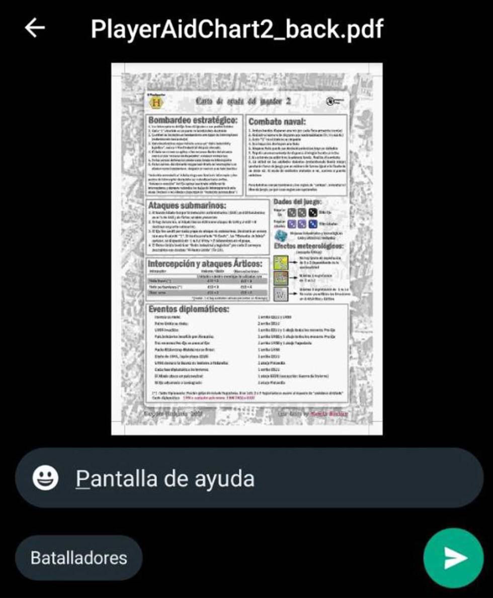 POner comentario al compartir un documento en WhastApp