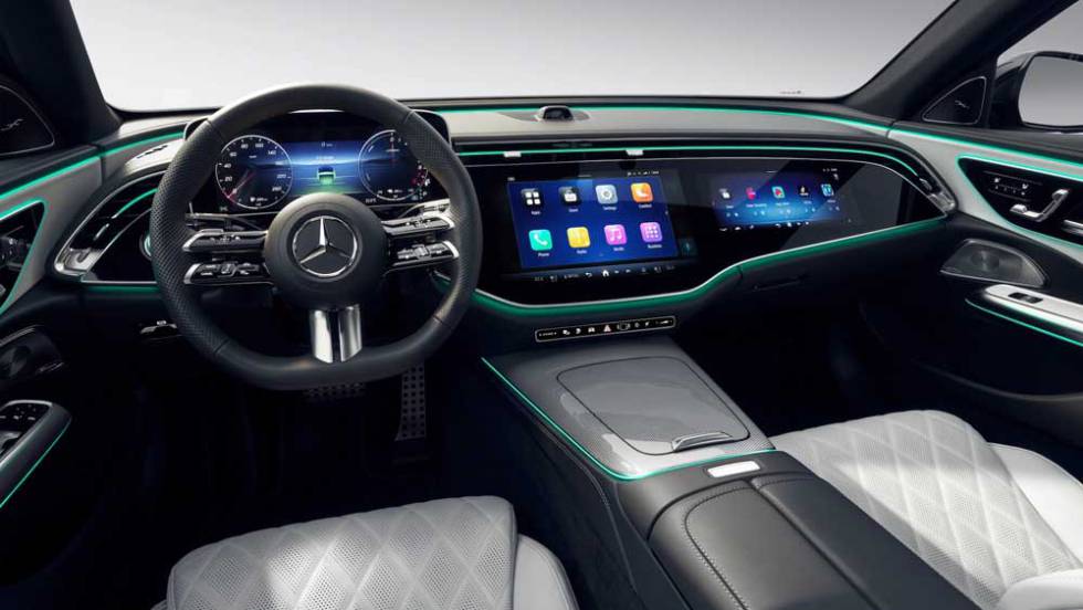 Pantallas del coche Mercedes-Benz E-Class para TikTok