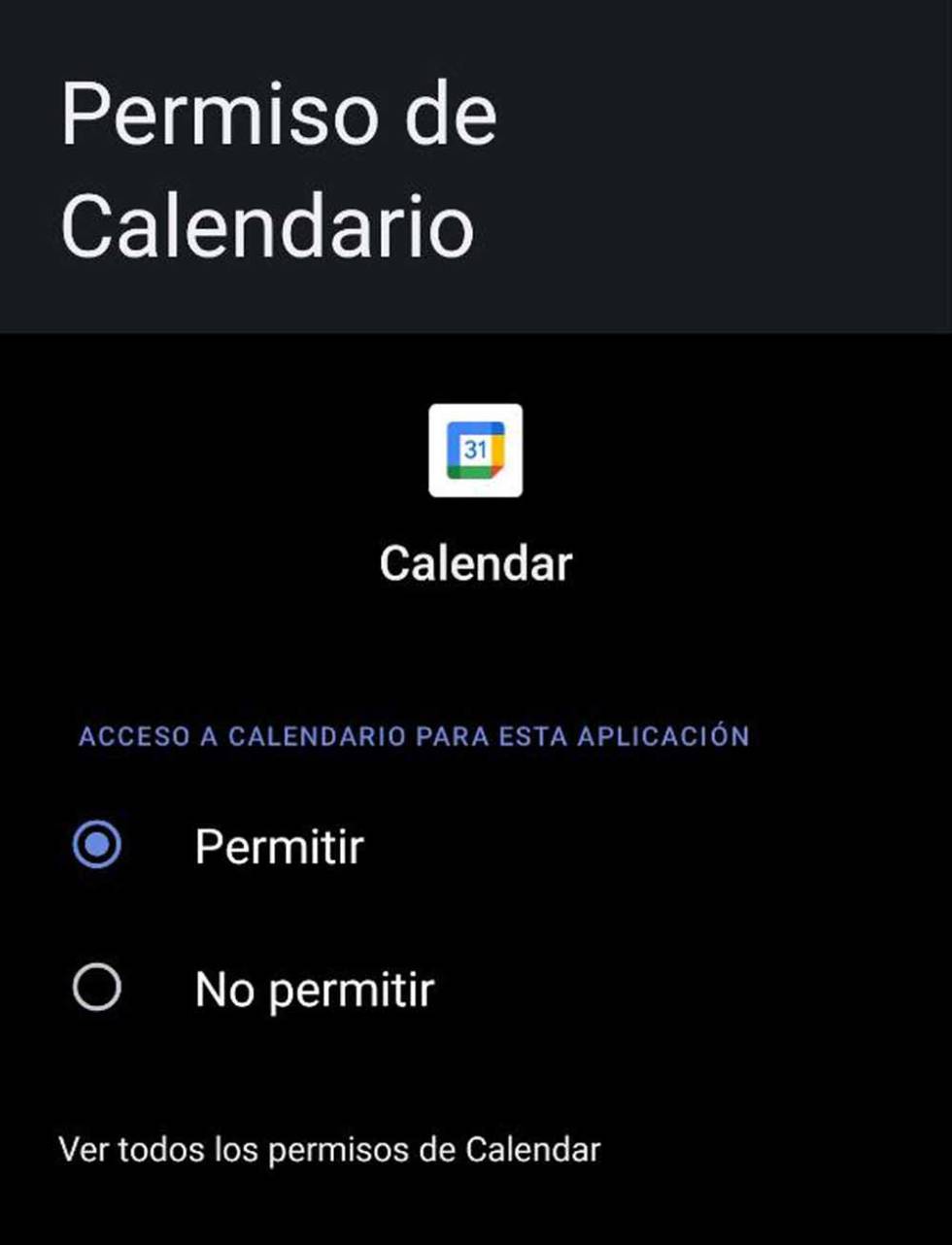 Permisos de Googpe Drive en Android