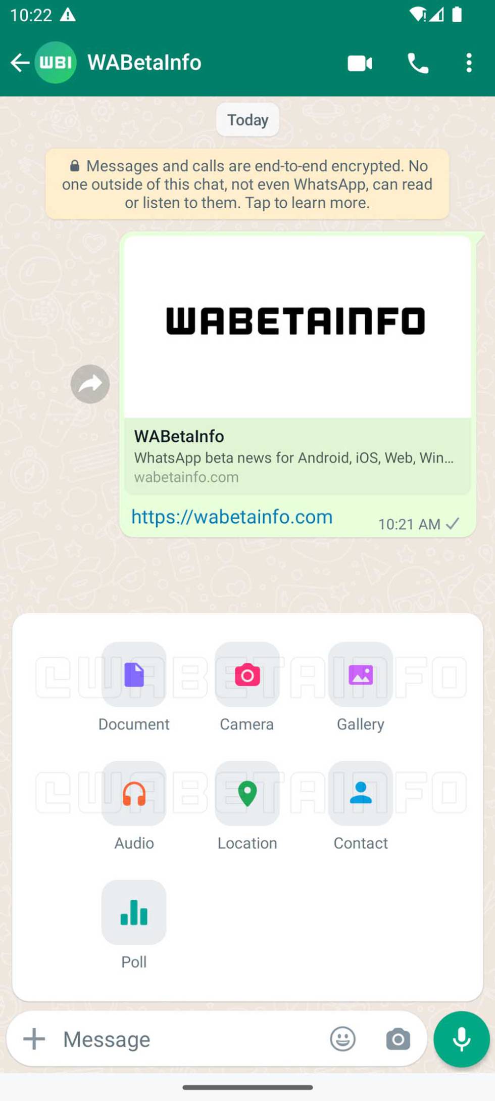 Nuevo menú compartir en WhatsApp para Android