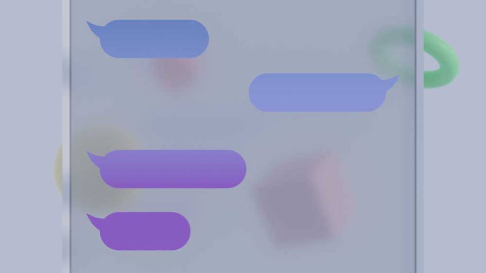 Lista de mensajes en un samrtphone de Apple