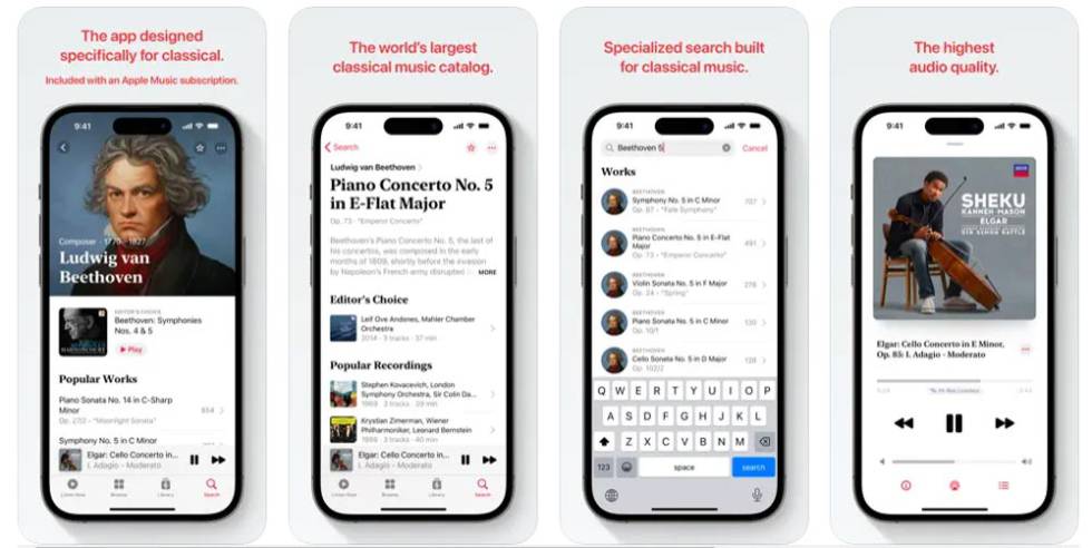 Aplicación Apple Music Classical
