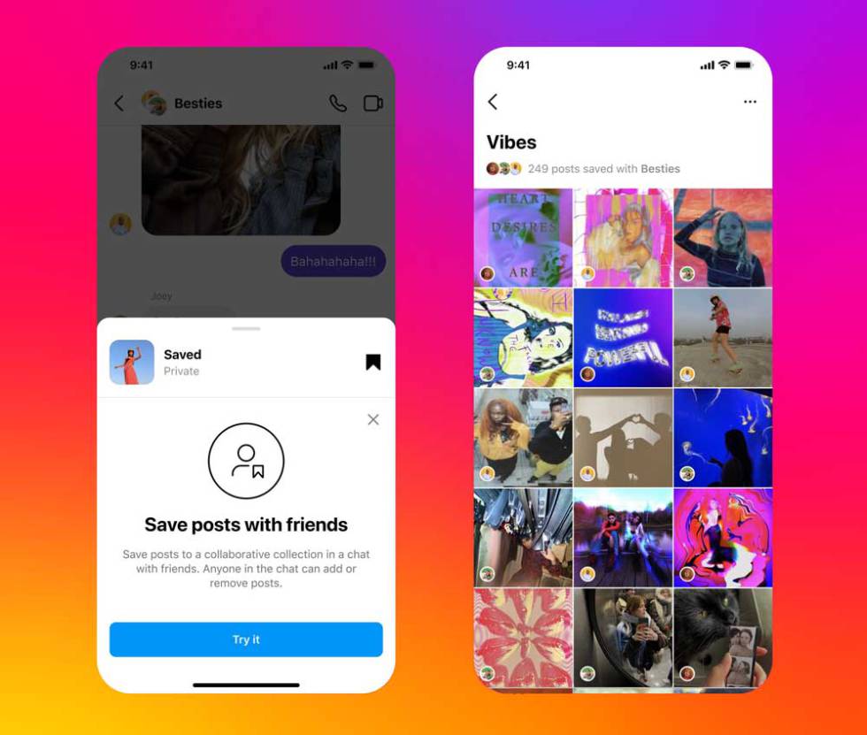 Colecciones colaborativas de Instagram