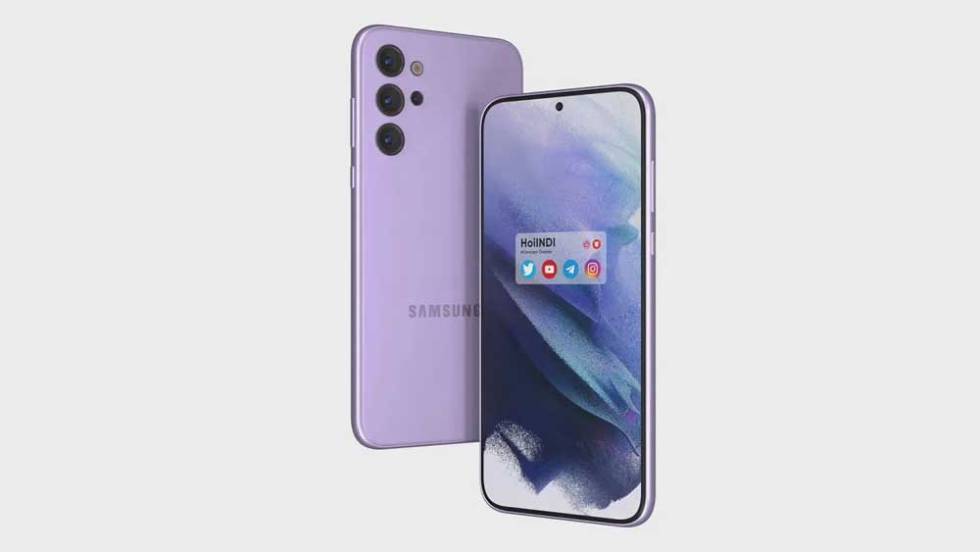 Imagen frontal de un smartphone Samsung
