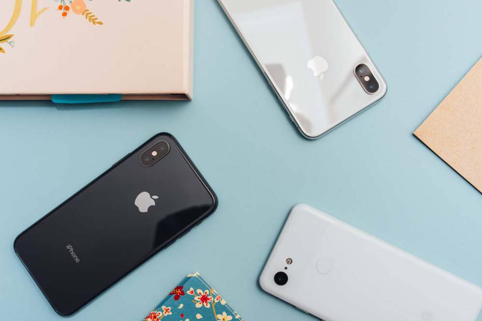 Trasera de teléfonos iPhone de Apple