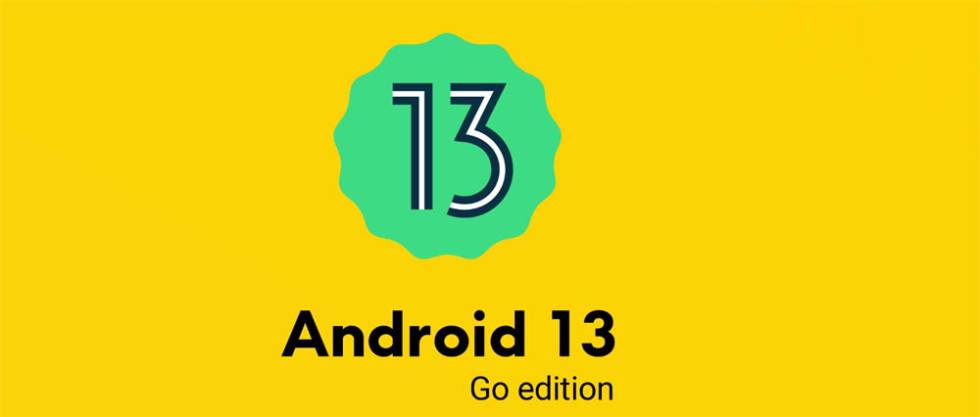 Logo de Android 13 Go Edition