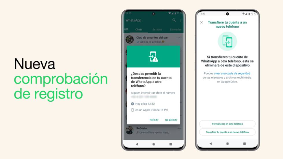 Comprobarción de registro de WhatsApp