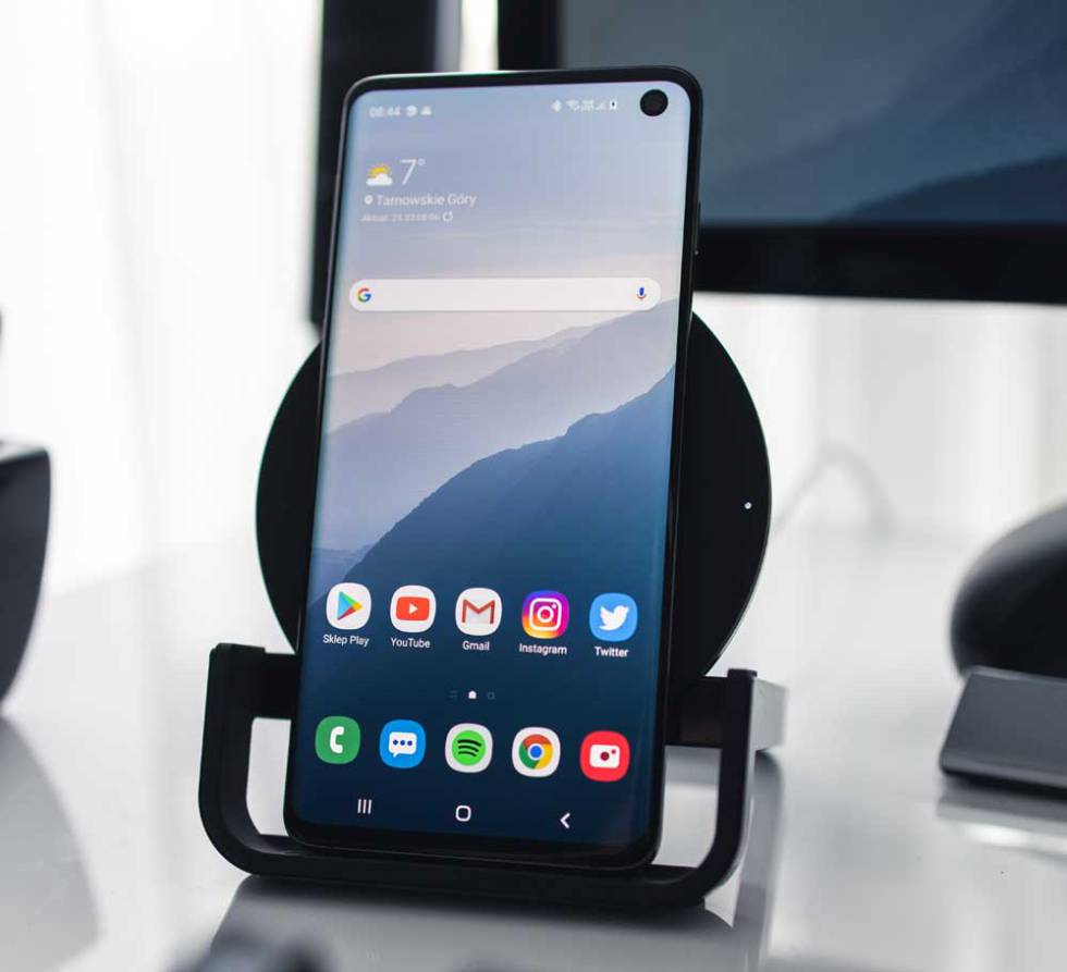 Pantalla de un teléfono Samsung Galaxy