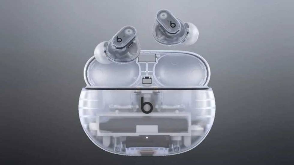 Beats Studio Buds+ con diseño transparente